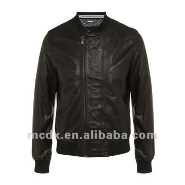 Мода популярные черный PU куртки для мужчин
